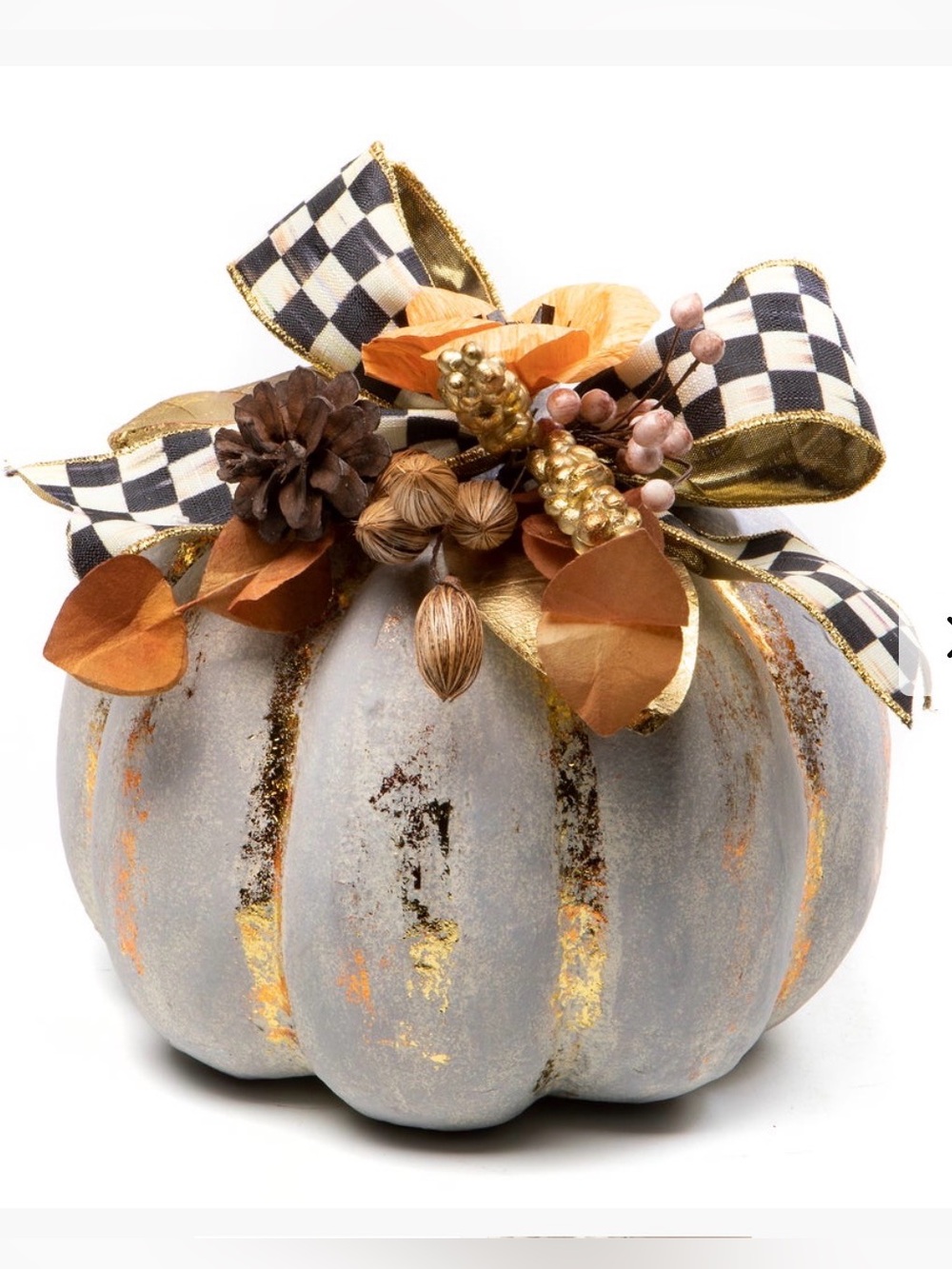 MacKenzie-Childs Autumn Frost Pumpkin